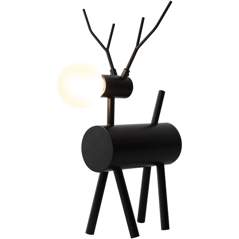 Современная креативная Настольная лампа с оленем Lron светодиодный светильник для