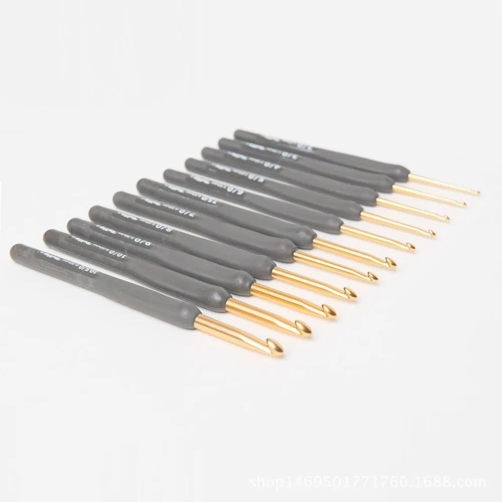 Япония тер/тел крючком вязальные иглы серые смолы ручка оригинальные