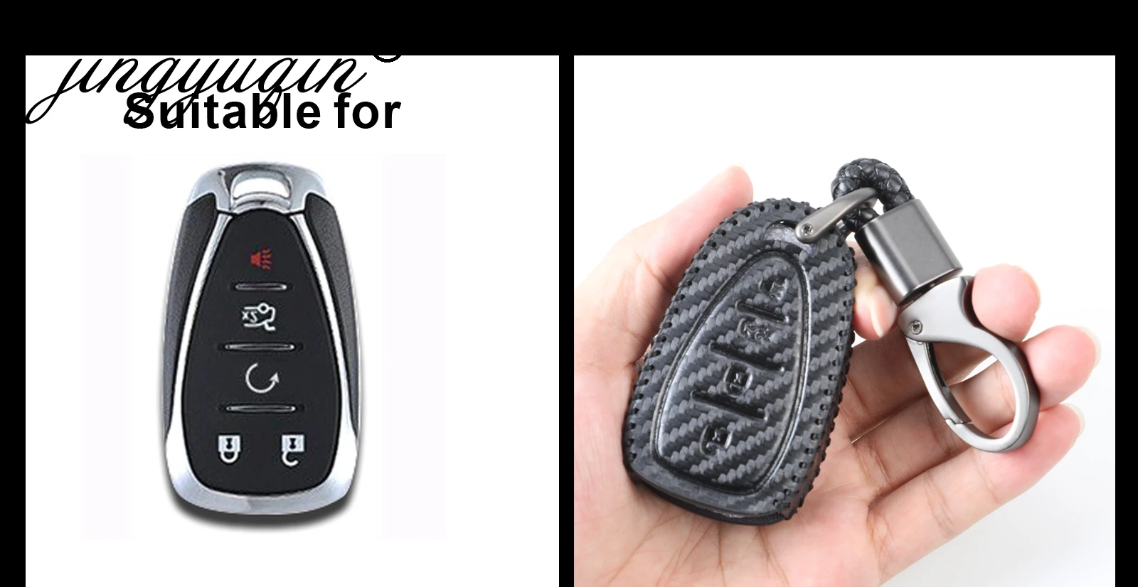 Carbon Styling Leather Car Key Case For Chevrolet Cruze Malibu Spark Sonic Impala Equinox Volt Trax Camaro Remote Fob Cover | Автомобили и