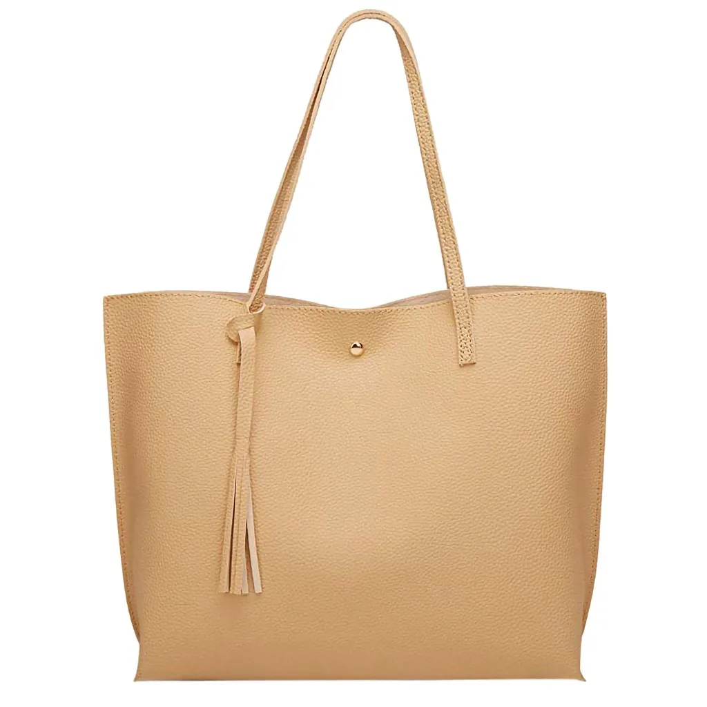 35 # Простые Модные женские сумки кожаная одноцветная подвеска с кисточкой