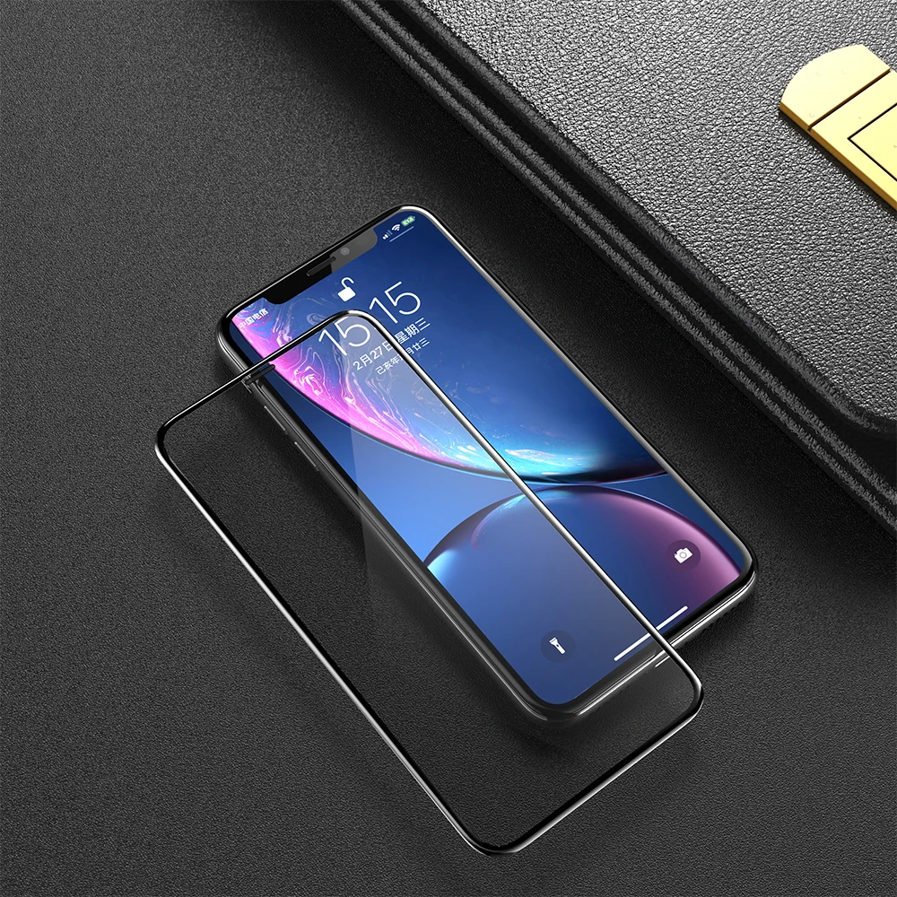 KEYSION С Пылезащитным фильтром 3D полное покрытие закаленное стекло пленка для iPhone XS