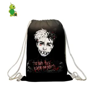 Рюкзак XXXTentacion Rapper для мужчин и женщин, повседневный ранец на шнурке в стиле хип-хоп, детские школьные сумки для хранения, дорожные сумки с мягкой спинкой