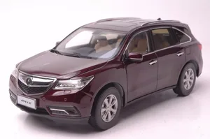 1:18 литая модель для Acura MDX 2016 Красный роскошный внедорожник из сплава игрушечный автомобиль миниатюрные коллекционные подарки