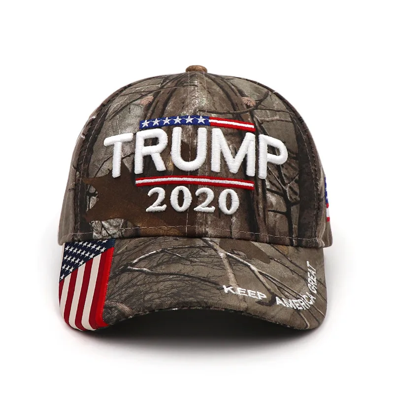 Мужская и Женская Бейсболка Trump 2020 камуфляжная Военная бейсболка с вышитым