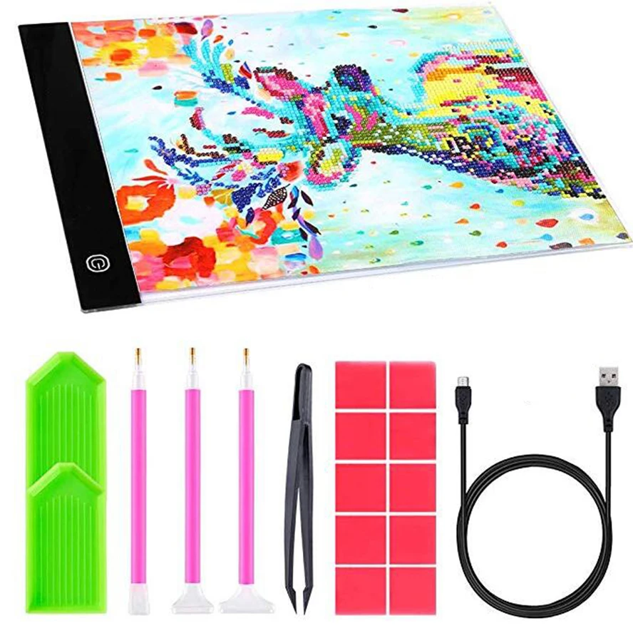 Ультратонкий Светодиодный светильник A4 с регулируемой яркостью планшет для