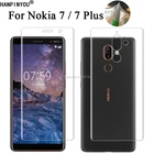 Для Nokia 7 Plus 7 Plus Nokia7 мягкая задняя крышка из ТПУ Защитная прозрачная пленка + чистые инструменты