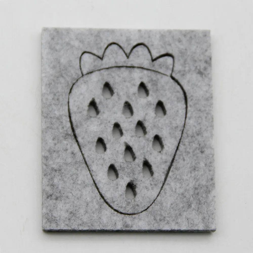 Small Strawberry Несколько стилей Игла DIY валяния фетровые аппликации плесень Ремесло трафарет формы Швейные аксессуары стартер ручной работы шерстяной войлок - Цвет: Small Strawberry