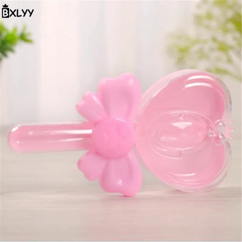 Розовый BXLYY Новинка 3 шт. креативная пластиковая коробка для конфет Babyshow любовь леденцы конфеты коробка украшение для свадьбы подарок картины от Numbers.7z - Цвет: Розовый