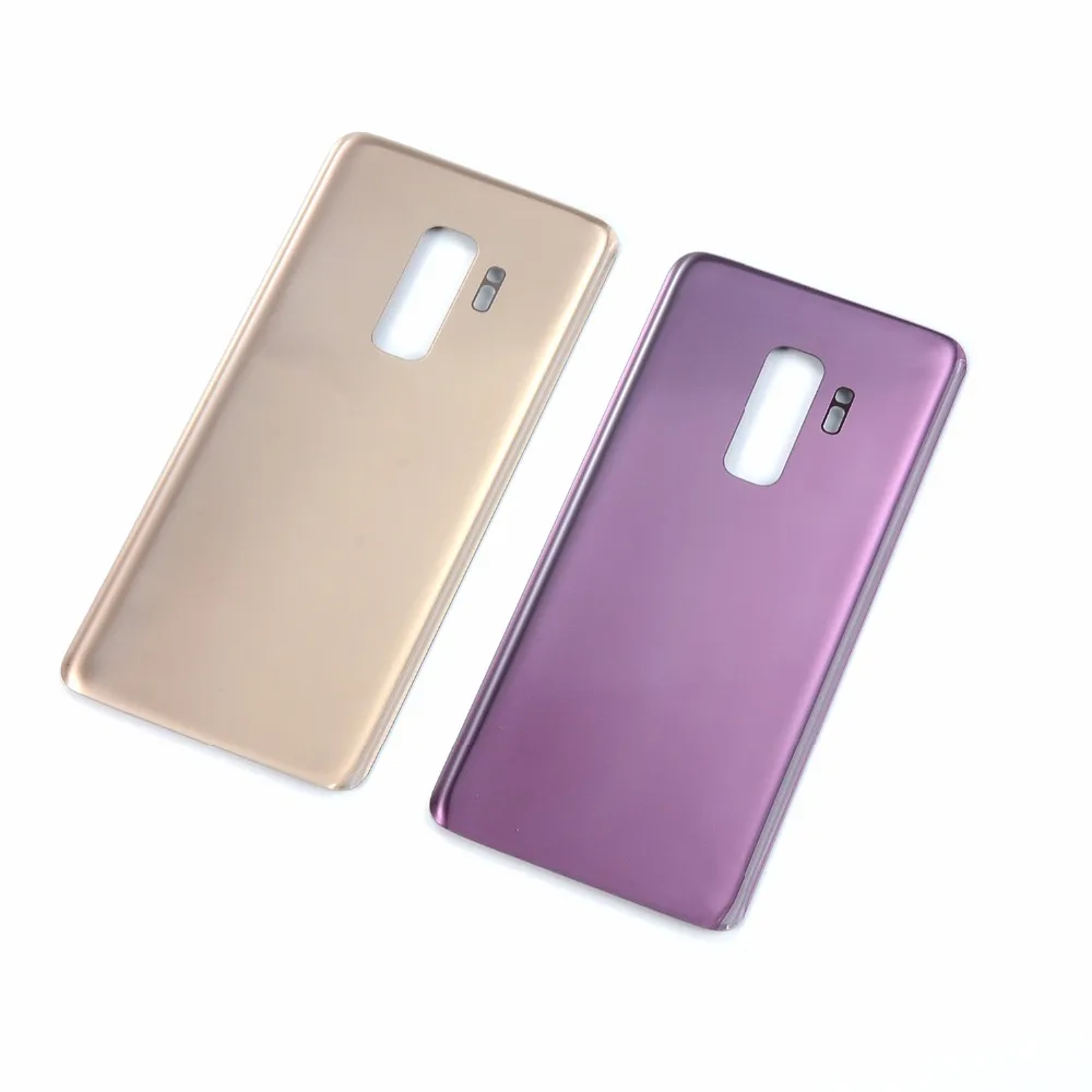 Стеклянная Крышка батарейного отсека для Samsung Galaxy S9 G960 G960F + Plus G965 G965F задняя крышка