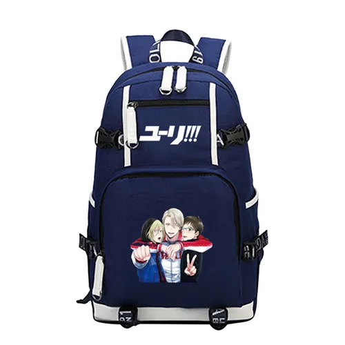 9 Хит, аниме, YURI on ICE Victor COS, цветной рюкзак с принтом, Mochila, Женский Школьный рюкзак, рюкзак для ноутбука, брезентовые рюкзаки для девочек-подростков - Цвет: 9