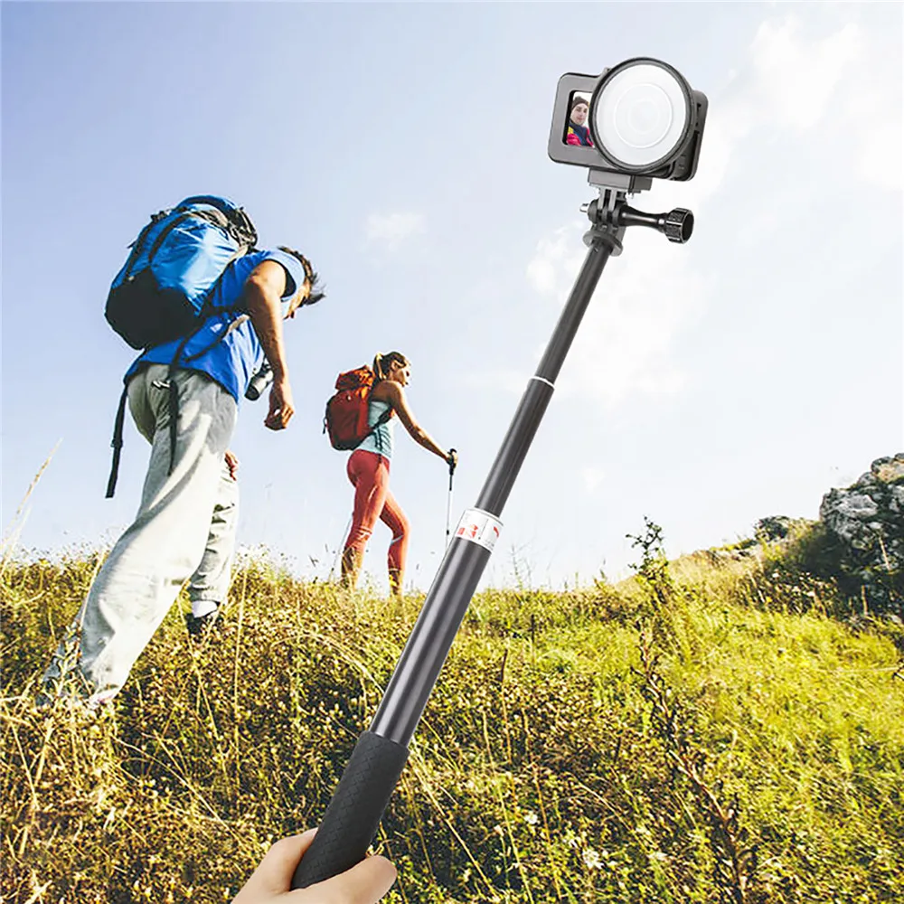 Защитная рамка клетка чехол для DJI Osmo экшн Камера с УФ-фильтр 52 мм с УФ-фильтр объектива& типа «Горячий башмак» Алюминий сплав Корпус в виде ракушки W/1/4 винтовым отверстием