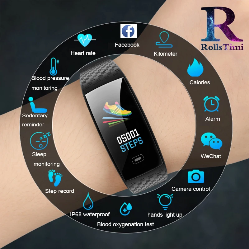 Новые женские спортивные Смарт часы мужские фитнес трекер Водонепроницаемый
