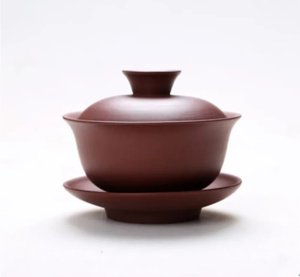 1 фиолетовый шт Барро Gaiwan китайский чай чашки Kong Fu чайная посуда ремесло чай игра аксессуары