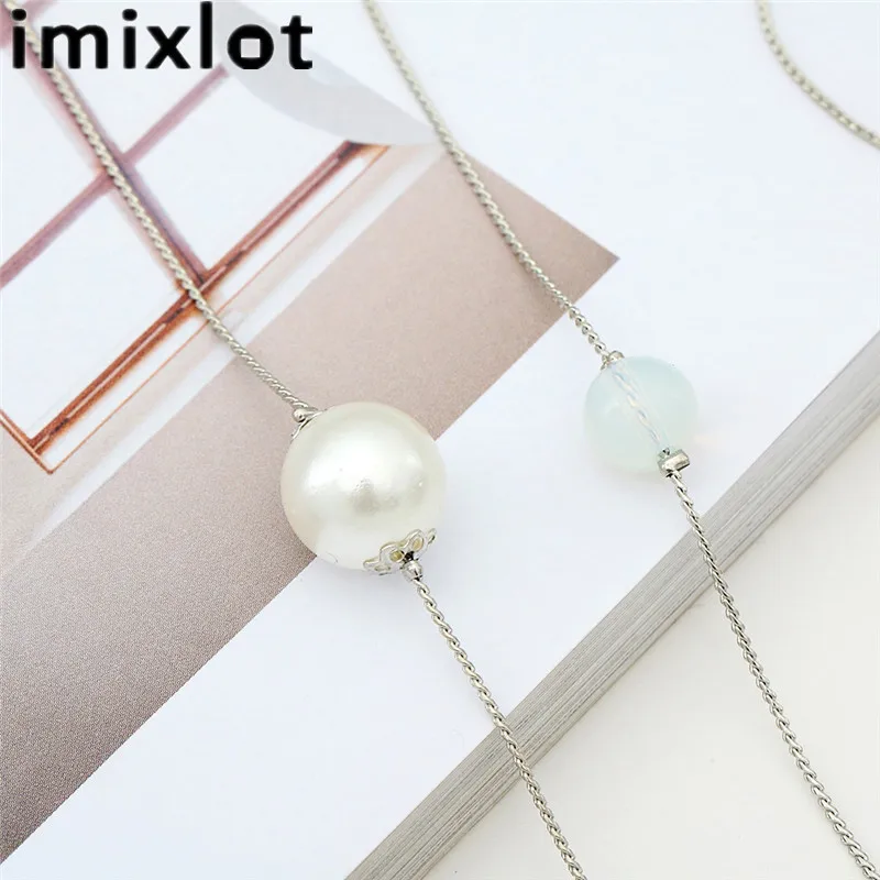 Imixlot милый кулон из сердца с цветами очки цепочкой солнцезащитные в