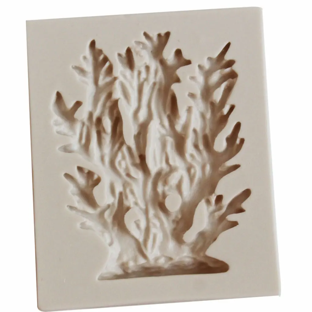 Coral Sugarcraft силиконовая форма 3D морские водоросли кекс кухонная для торта Мыло