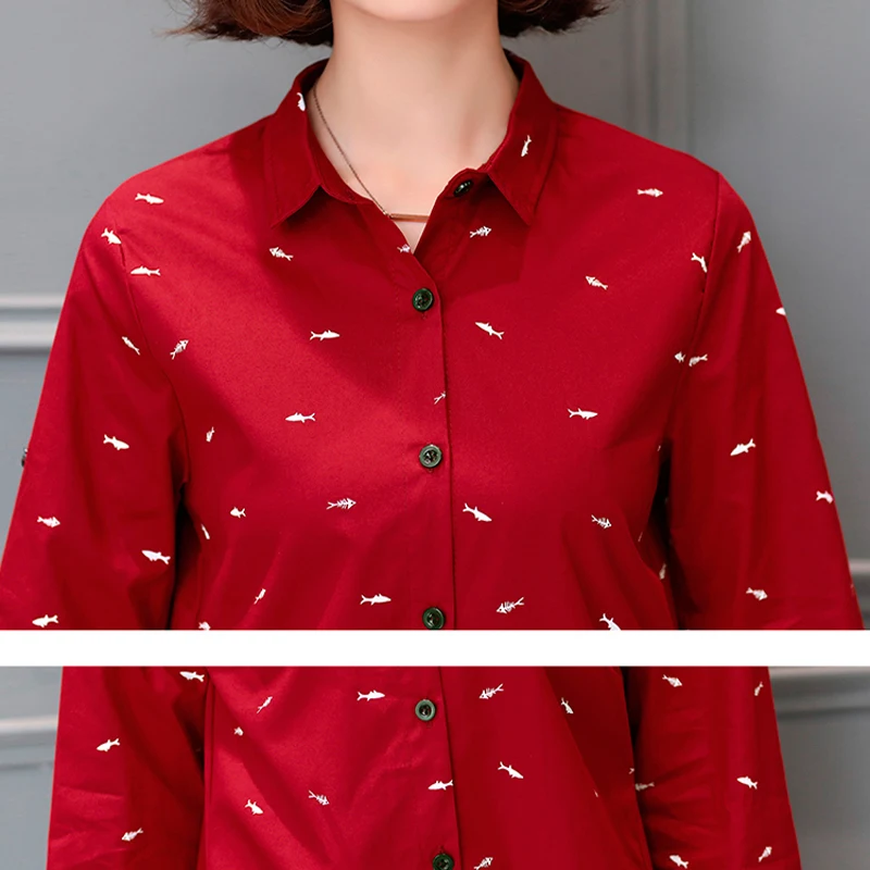 

Big Plus size 3XL 4XL Women Floral Long Blouses Shirts femme 2017 Autumn Spring Long Sleeve Oversized Blouse Blusas Tops 49