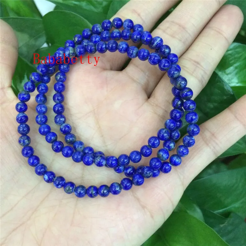 Natural Blue Stone Hand Knit Bracelet 3rings-4-5MM Pretty | Украшения и аксессуары