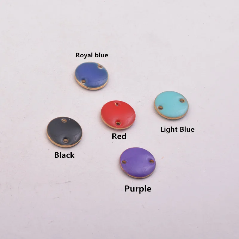 Набор подвесок для ювелирных изделий сделай сам круглые медные Подвески с двумя