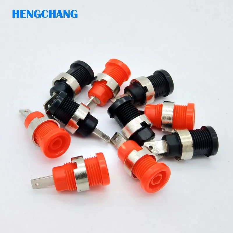 Сварка 4 мм разъем типа банан Панель Крепление привязки безопасности гнездо 10 шт