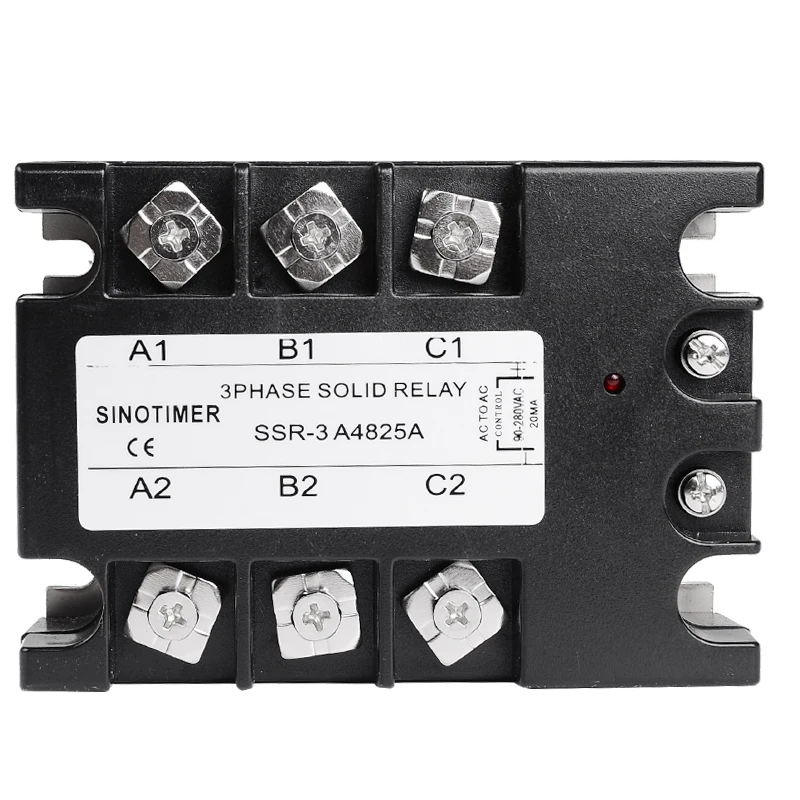 SSR 3 фазы твердотельные реле SSR 25A SSR-25 AC к сети переменного тока твердотельные реле SSR реле трехфазное полупроводниковое реле 25A реле