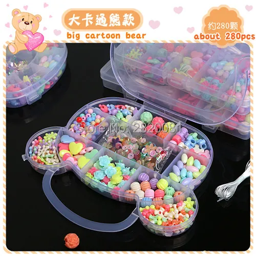 Пластиковые украшения сделай сам бусины-нитки макияж головоломка игрушки для