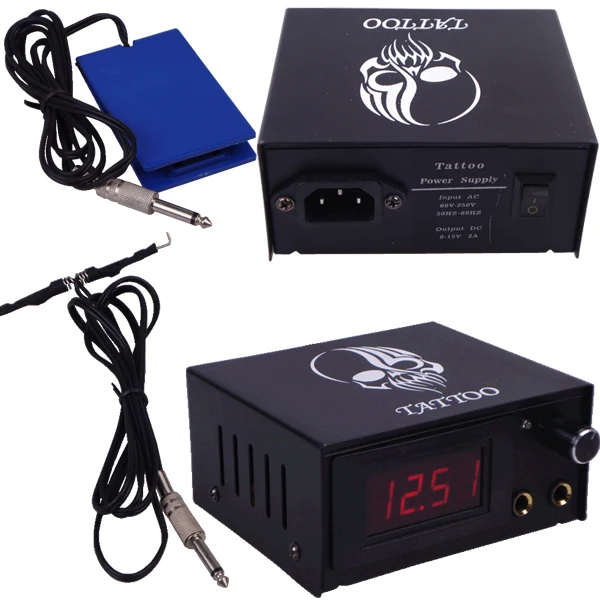 Машинка для перманентного пистолета татуировок профессиональный набор пирсинга