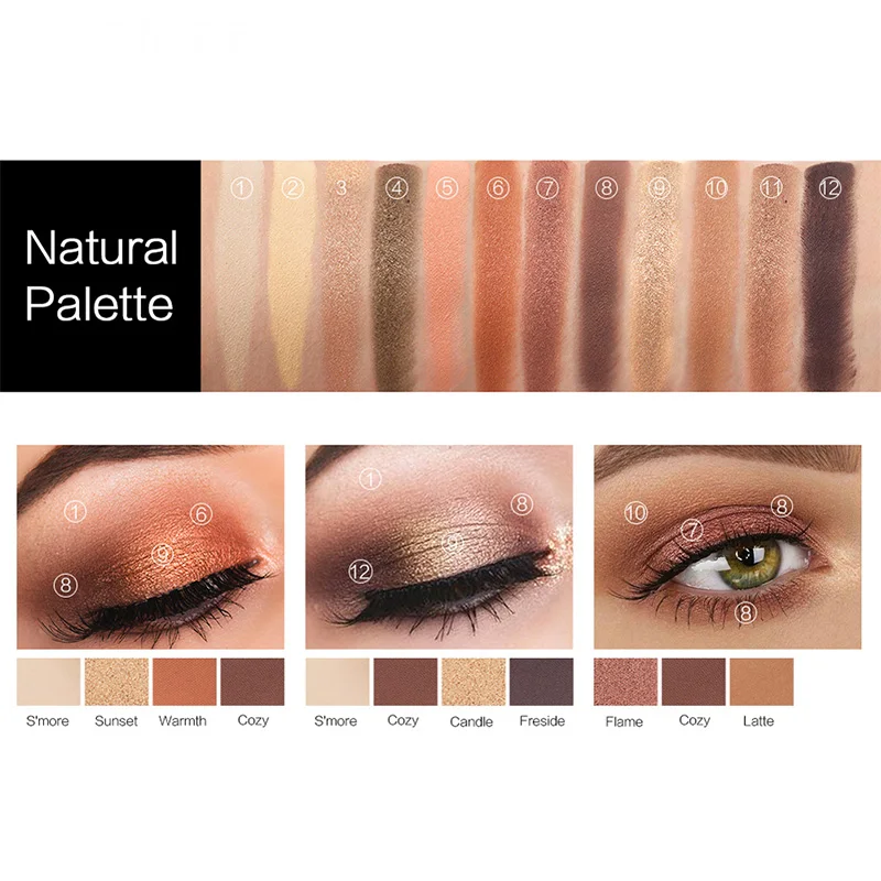 Профессиональные Сияющие тени для век палитра теней с блестками матовые макияжа