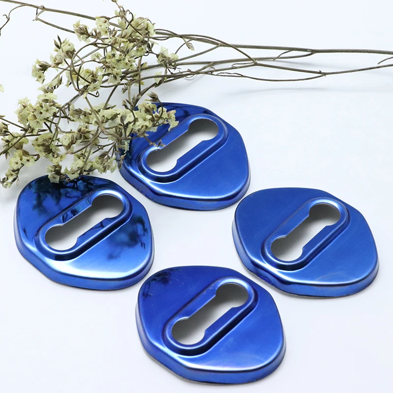 4 шт. высокое качество нержавеющая сталь дверной замок пряжка защитный чехол авто