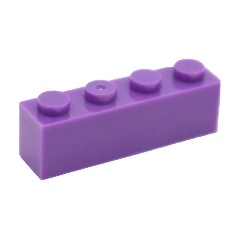 purple Строительный кирпич 1x4(3 h) 3010 Moc креативный сделай сам, обучающий Основные блоки, классические наборы, совместимые со сборками частиц - Цвет: purple