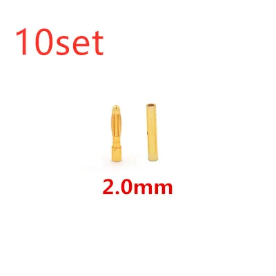 2.0mm 10 компл./упак. 2,0 мм 3,5 мм 4,0 мм двигатель ESC Разъем типа "банан" Золотая пуля периферийные устройства автомобильный паром пресс-форм дистанционное управление - Цвет: 2.0mm