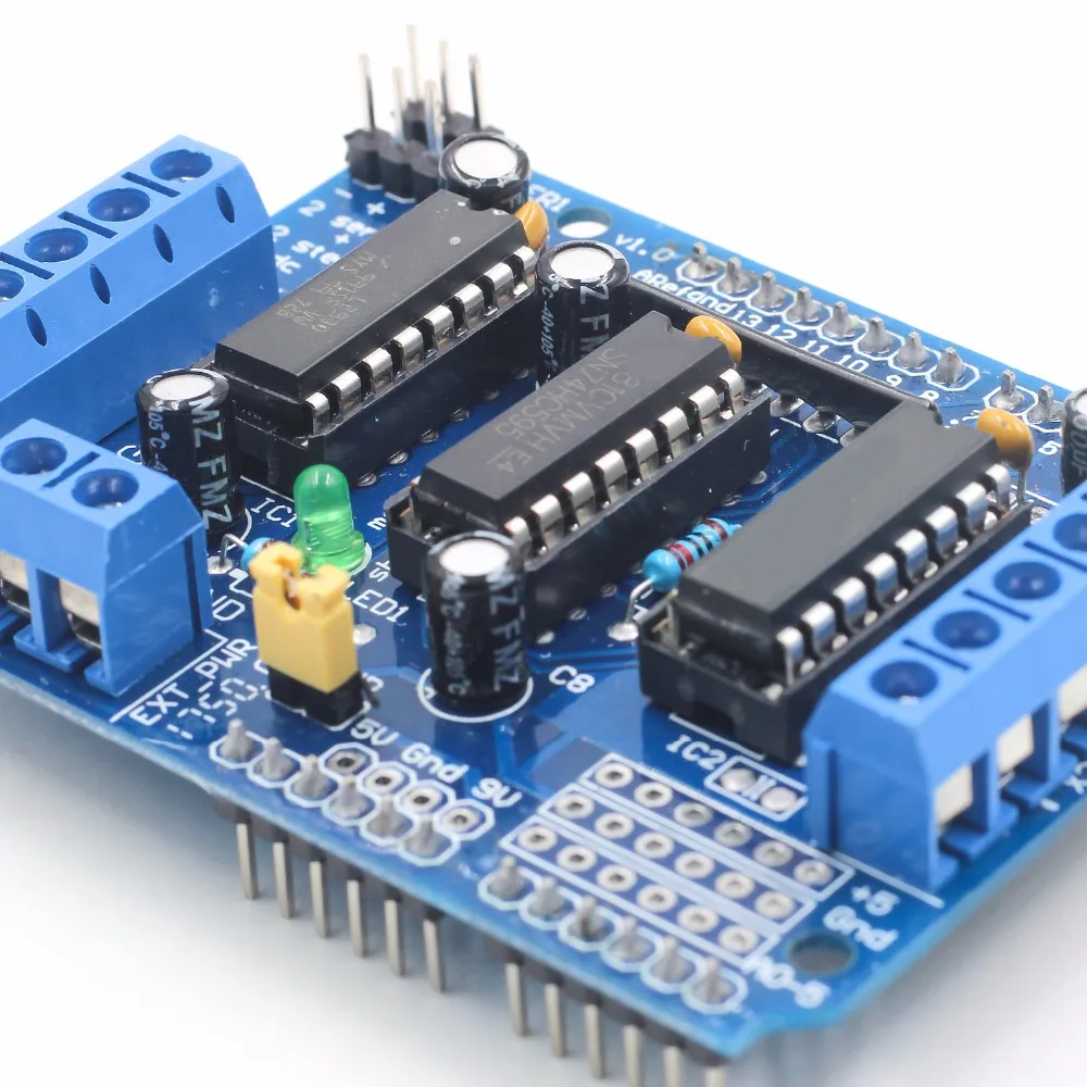 L293D щит управления двигателем Плата расширения привода двигателя для Arduino Щит