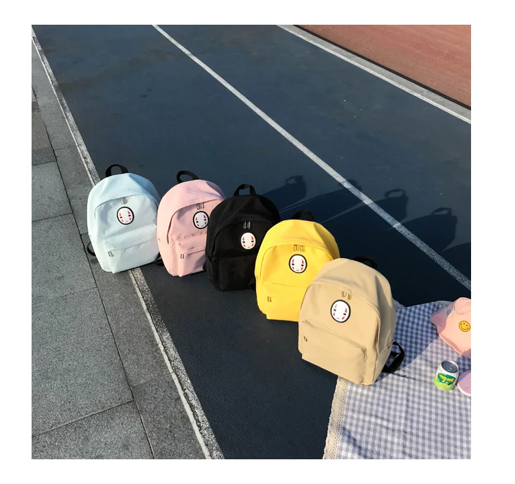 Harajuku милые женские холщовые рюкзаки, корейский Ulzzang, с принтом аниме, Kawaii, школьные сумки для подростков, девочек, водонепроницаемые, Mochila