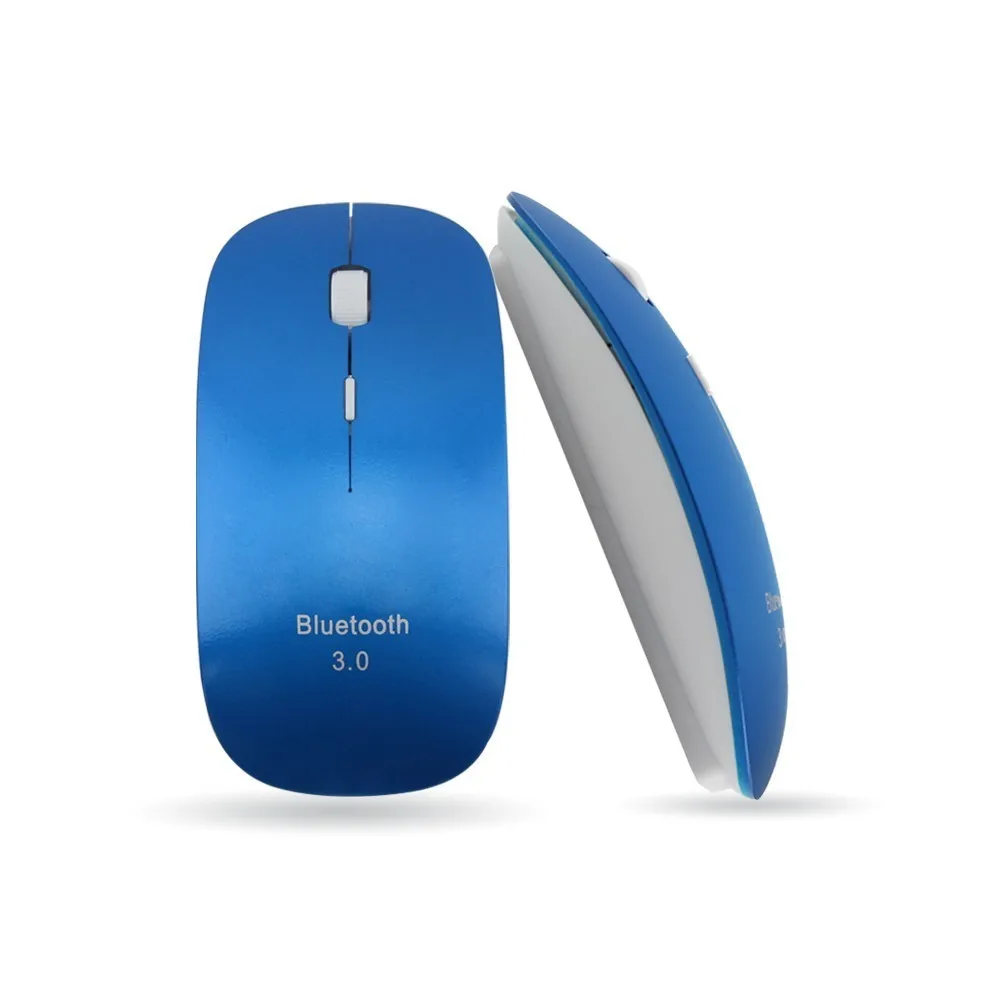 Light Blue CHYI Bluetooth 3,0 Беспроводная компьютерная мышь BT оптическая Mause Blutooth 1600 dpi тонкая розовая цветная Бесшумная 3D компьютерная мышь для ноутбука - Цвет: Light Blue