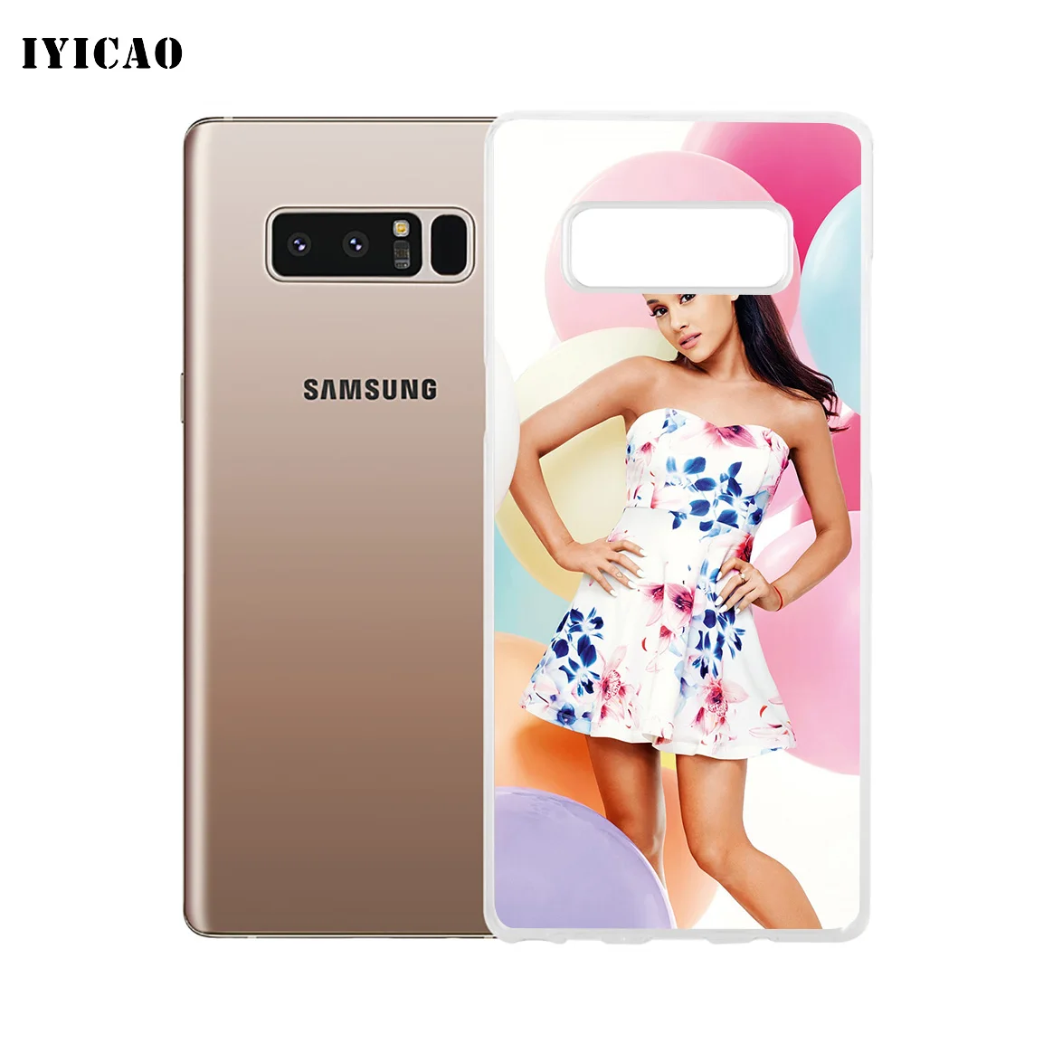 IYICAO Singer Ariana Grande Мягкий силиконовый чехол для телефона Samsung A5 A6 Plus A7 A8 A9 J3 J5 J7 Note 8 9 TPU