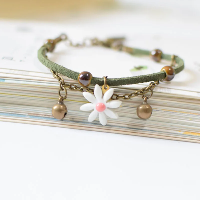 Join. Y Новые популярные маргаритки керамические браслеты ручной работы