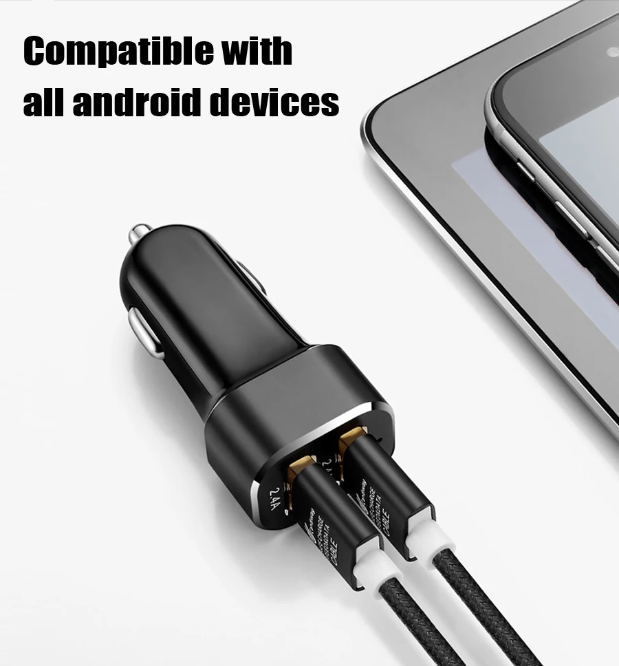Sumpk двойной зарядное устройство USB 4.8A мини универсальное-Быстрое Автомобильное зарядное устройство для путешествий, походная Зарядка для телефона iphone 6 7 8 для samsung Xiaomi