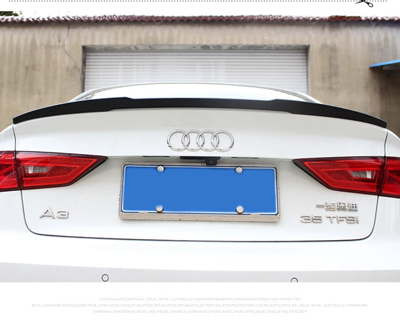 MONTFORD углеродного волокна задний спойлер на крыше хвост багажник загрузки губ