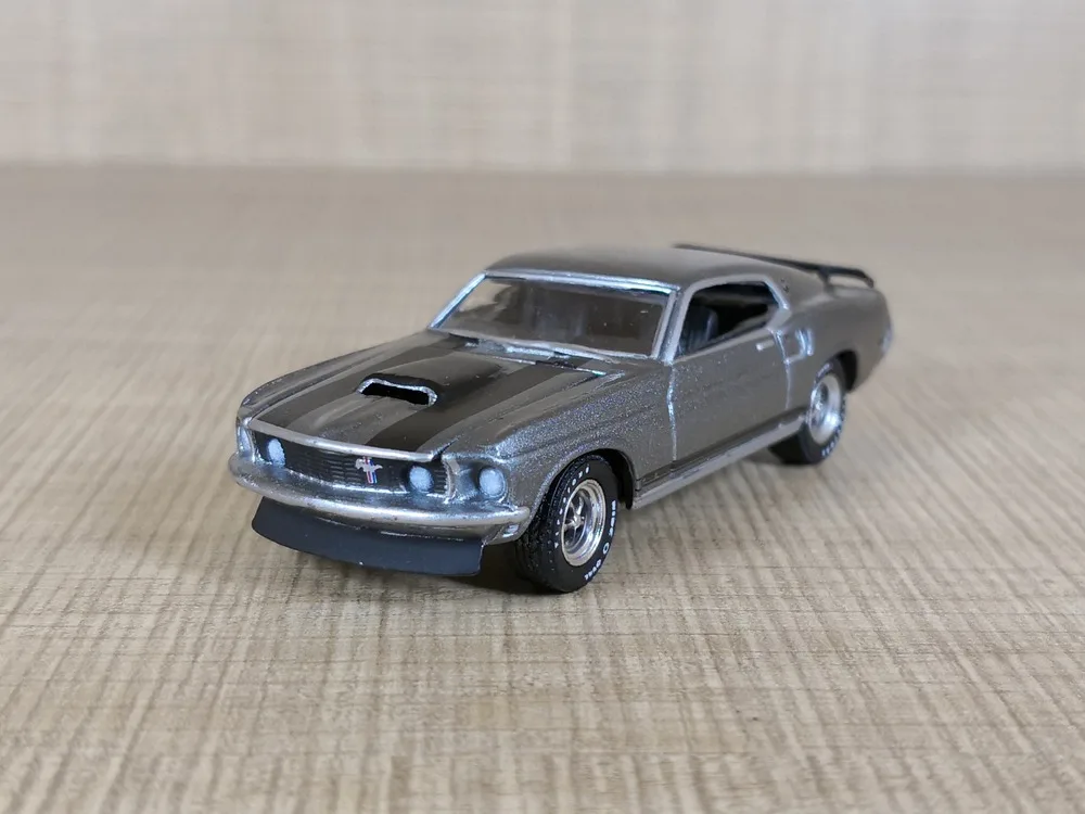 Авто ИНН зеленый свет 1: 64 1969 Ford Mustang BOSS 429 литой модельный автомобиль| |