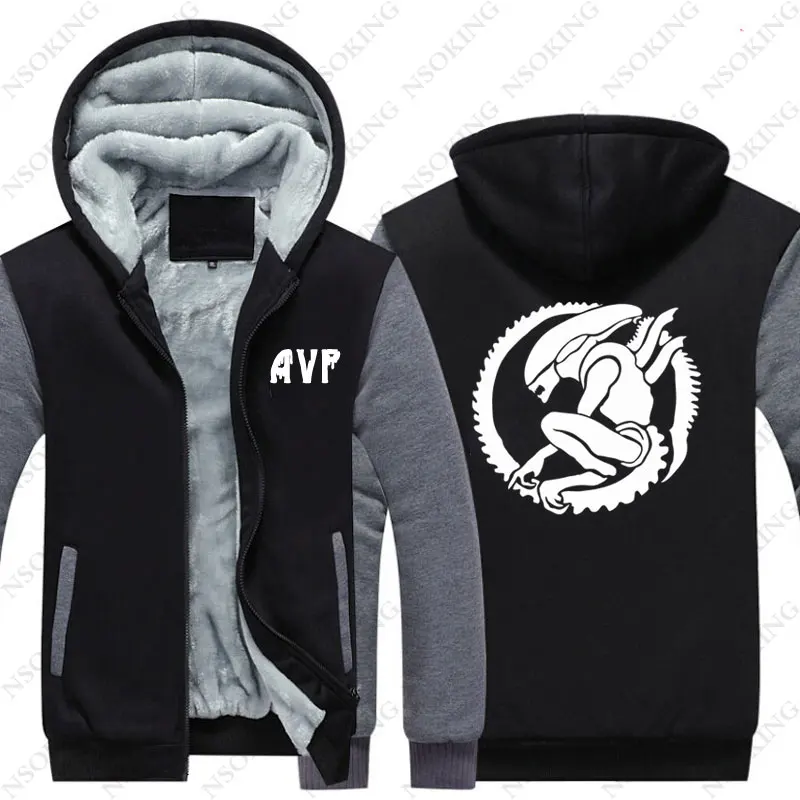 15 Новые зимние куртки и пальто Predators худи Alien Hunter Primevil с капюшоном толстые молнии мужские толстовки S-5XL - Цвет: 15