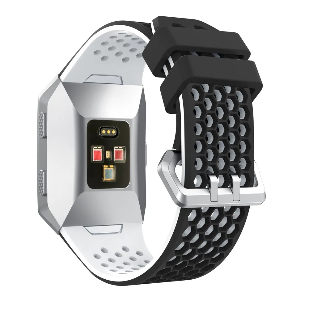 Ouhaobin ремешок для часов легкий вентилируемый силиконовый браслет перфорированный аксессуар спортивные повязки для Fitbit ионных ремешков Dec12