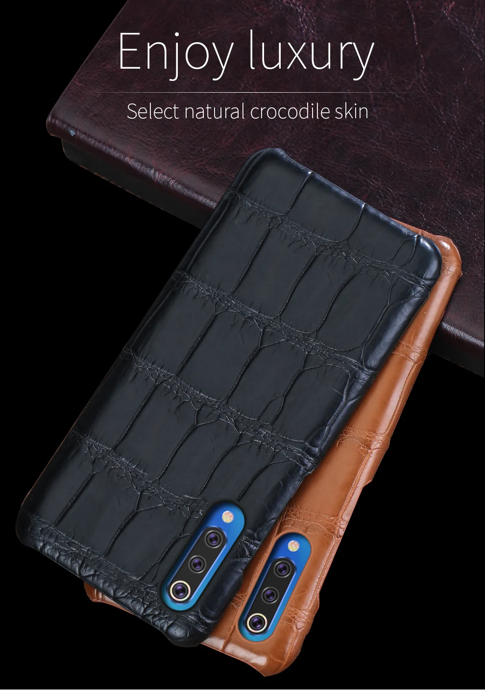 Чехол из натуральной крокодиловой кожи для Xiaomi mi 9 8 SE Lite Explore ore Pocophone F1 чехол s для Red mi Note 7 Роскошный чехол marvel Armor