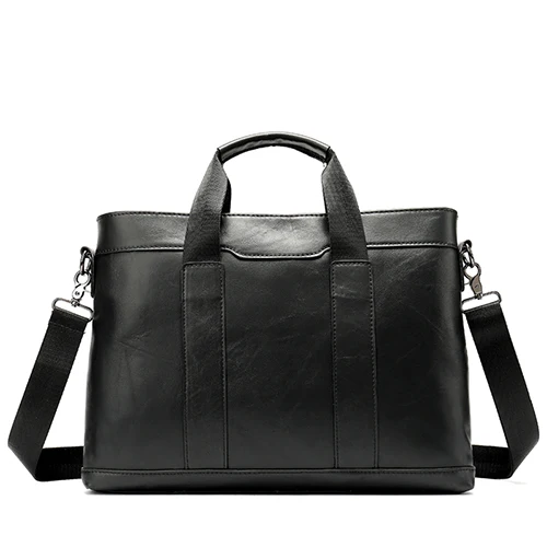 305A4black WESTAL мужской портфель кожаная сумка для ноутбука Мужская офисная сумка из натуральной кожи для мужчин бизнес 14 дюймов Сумка для документов - Цвет: 305A4black