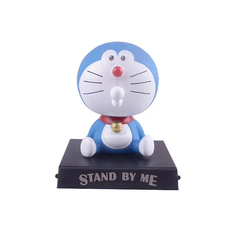 Мультяшные милые куклы Doraemon 12 см с поплавковой головой аниме фигурка из ПВХ