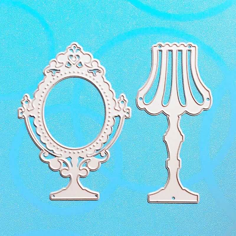 YLCD800 лампа зеркальные металлические режущие штампы для трафареты скрапбукинга DIY