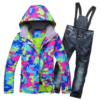 ski suit women hot new brands high quality windproof waterproof winter sets snow jacket and pants skiing and snowboarding suits