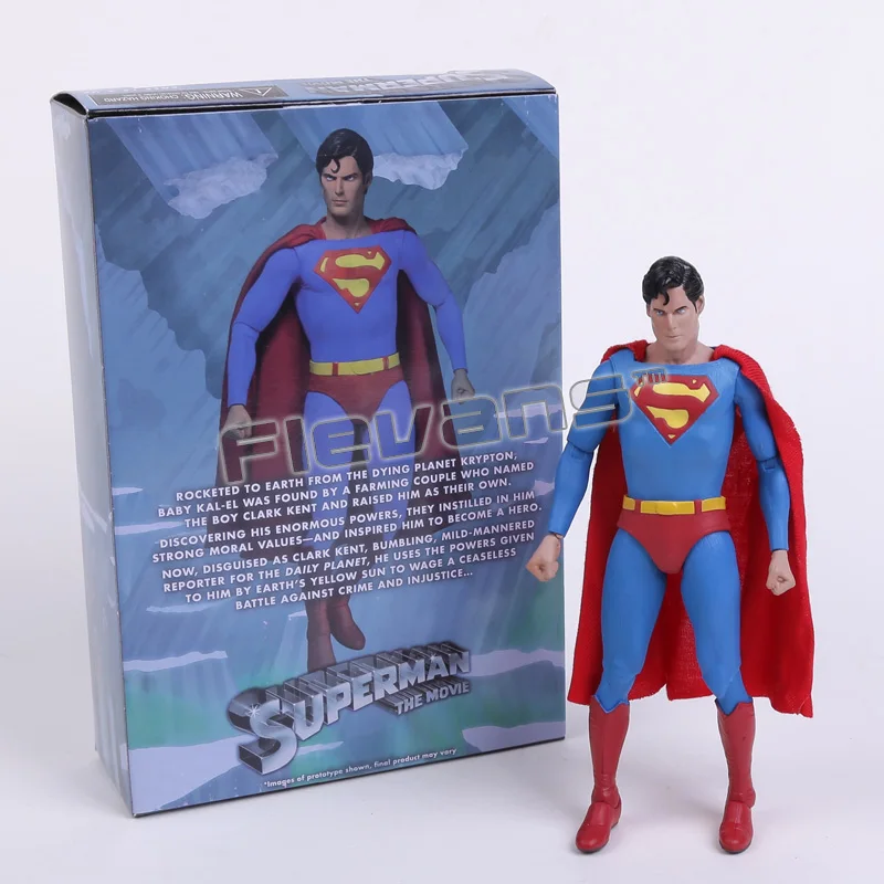 superman NECA DC комиксы БЭТМЭН Супермэн Джокер ПВХ фигурка коллекционная игрушка " 18 см 3 вида стилей - Цвет: superman