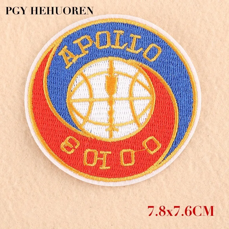 PGY 1 шт. нашивки для одежды Apollo с вышивкой тканевые наклейки круговые значки