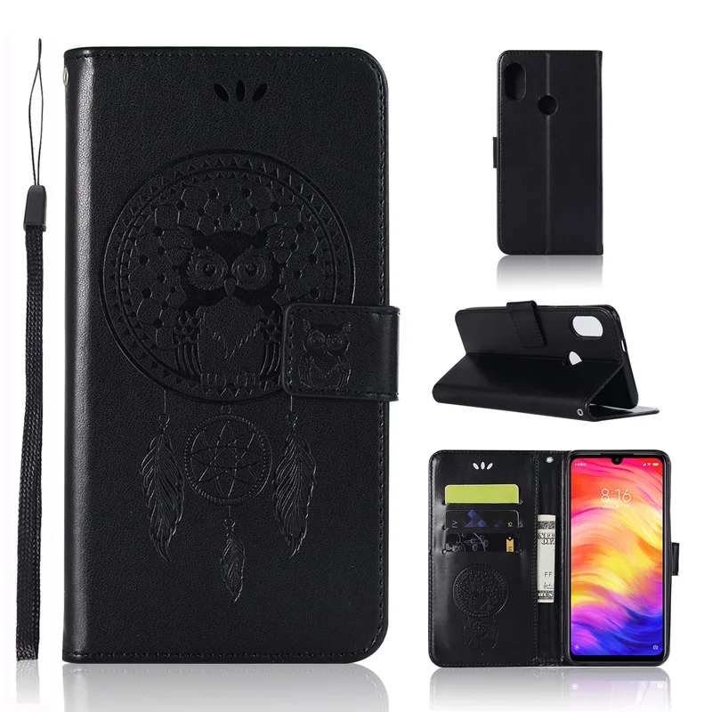 Чехол-книжка с совой из искусственной кожи для Funda Xiao mi Red mi 7 7A Note 8 PRO 7 6 5 Pro Чехол mi A3 mi 9 Lite CC9 E Чехол для мобильного телефона