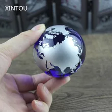XINTOU серебряные со стразами Terrarium глобус Карта мира поделки фэн