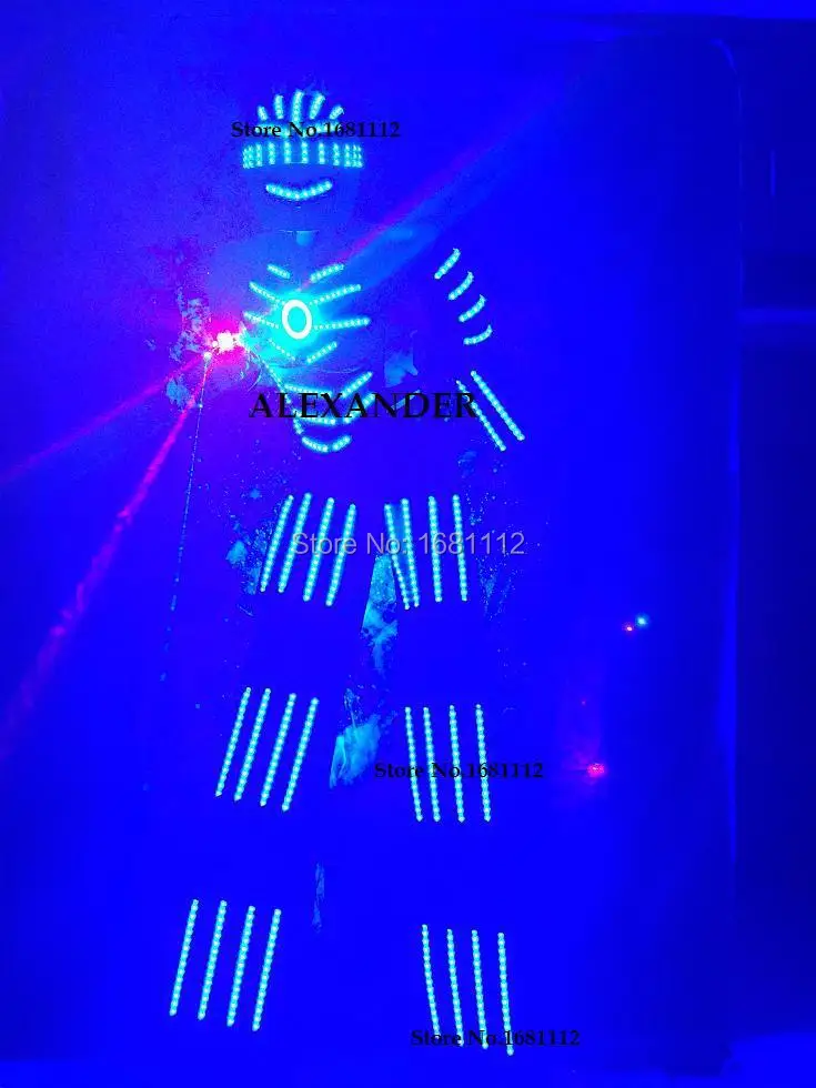 Светодиодный костюм робота / Робот-костюмы / Световые костюмы / Персонализированные стили Александра для сценического выступления